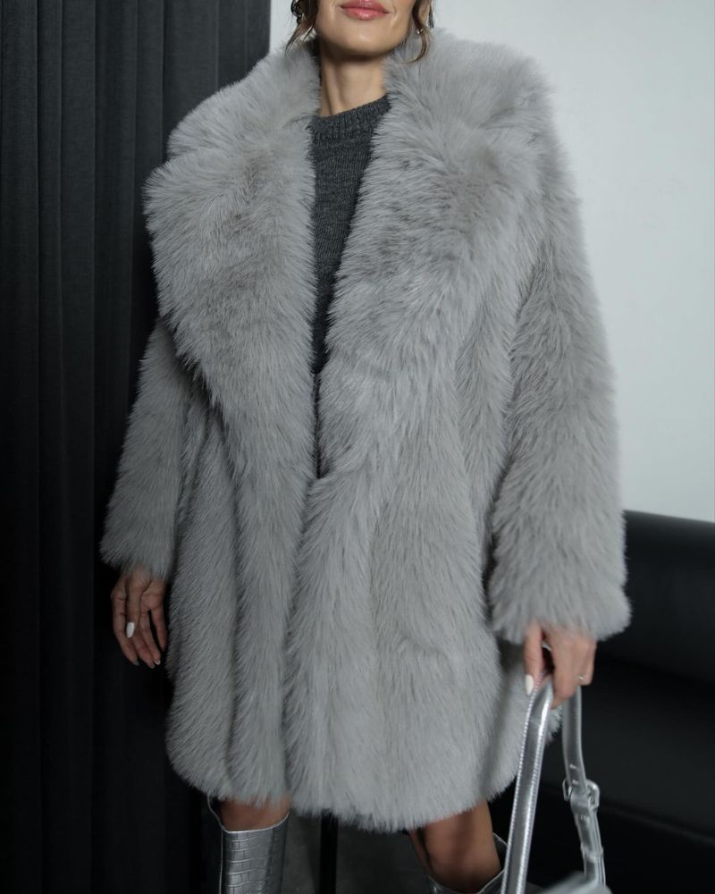 RUTTY - Elegant faux fur coat