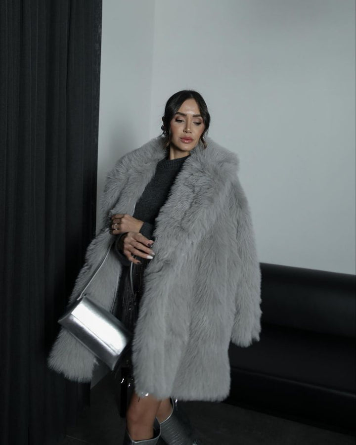 RUTTY - Elegant faux fur coat