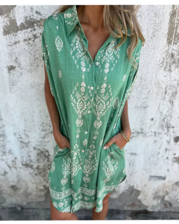 ORONE - Loose-Fit Printed Dress