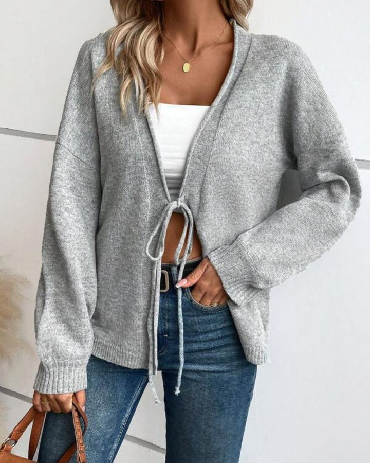 ELMARY - CASUAL LONG SLEEVE SWEATER CARDIGAN