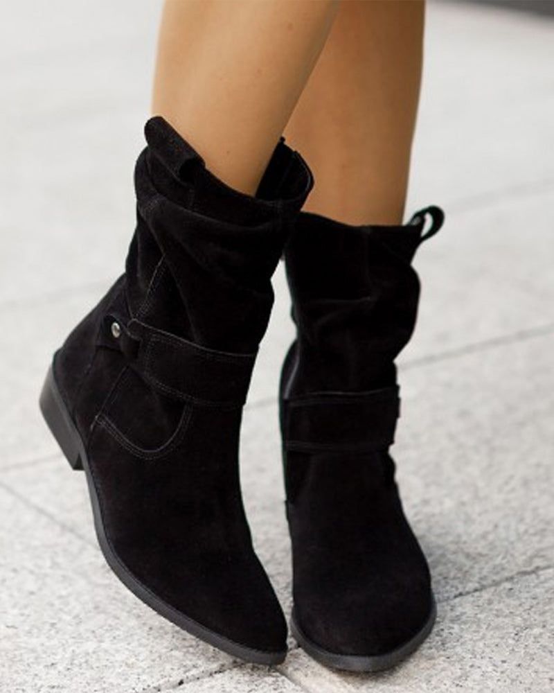 ARIDANE -  Trendy Boots With Low Heels