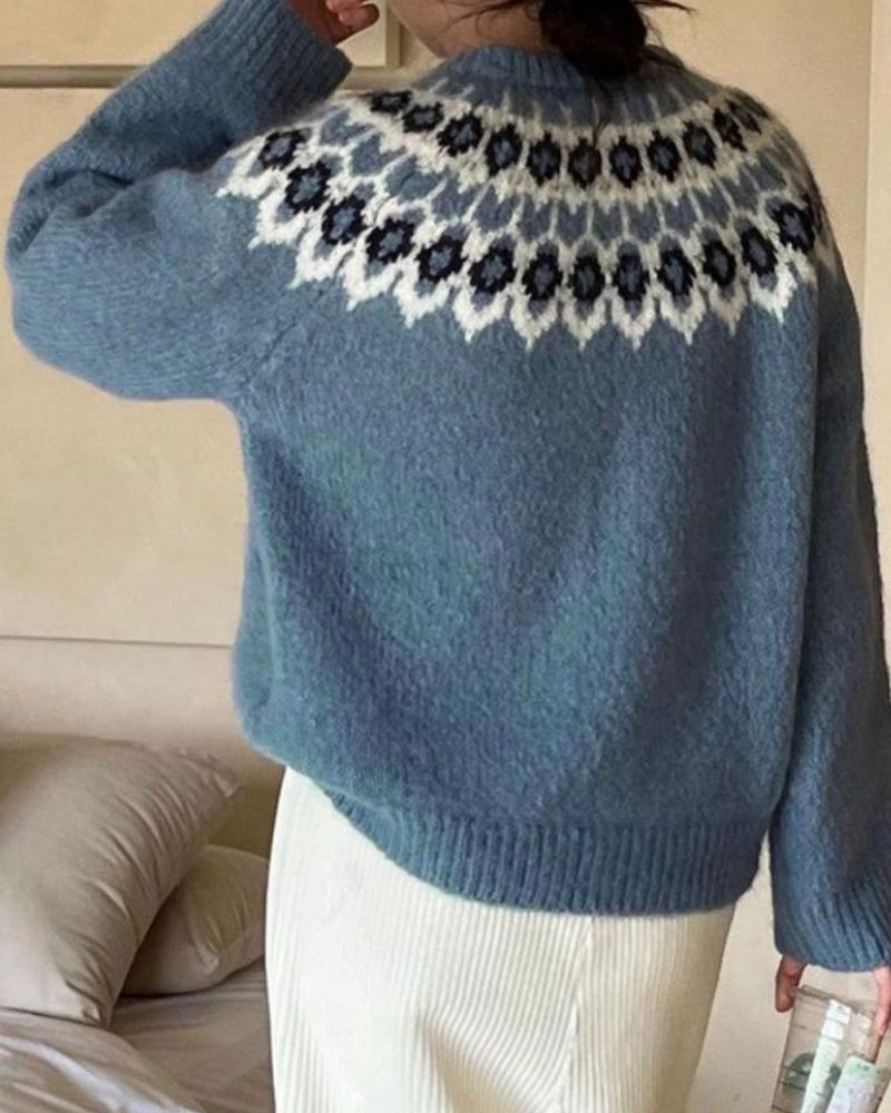 BROLIE - ROUND NECK LONG SLEEVE SWEATER