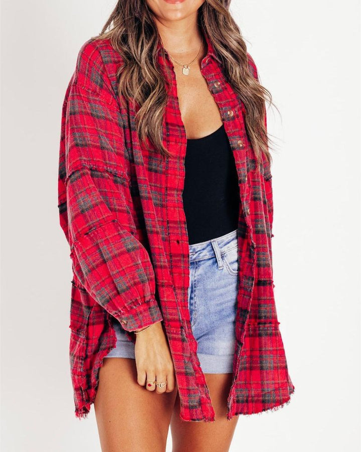 MIRABELLE - STYLISH OVERSIZED FLANNEL