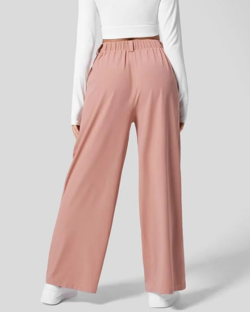 MOISO High Waisted Wide Leg Casual Pants