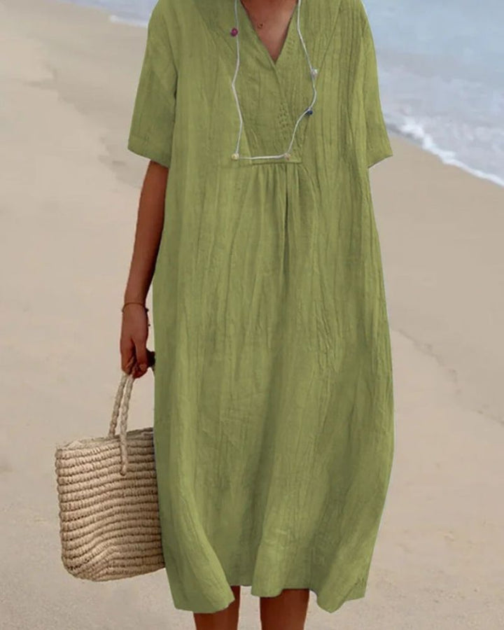 MYKA - BEACH LINEN DRESS