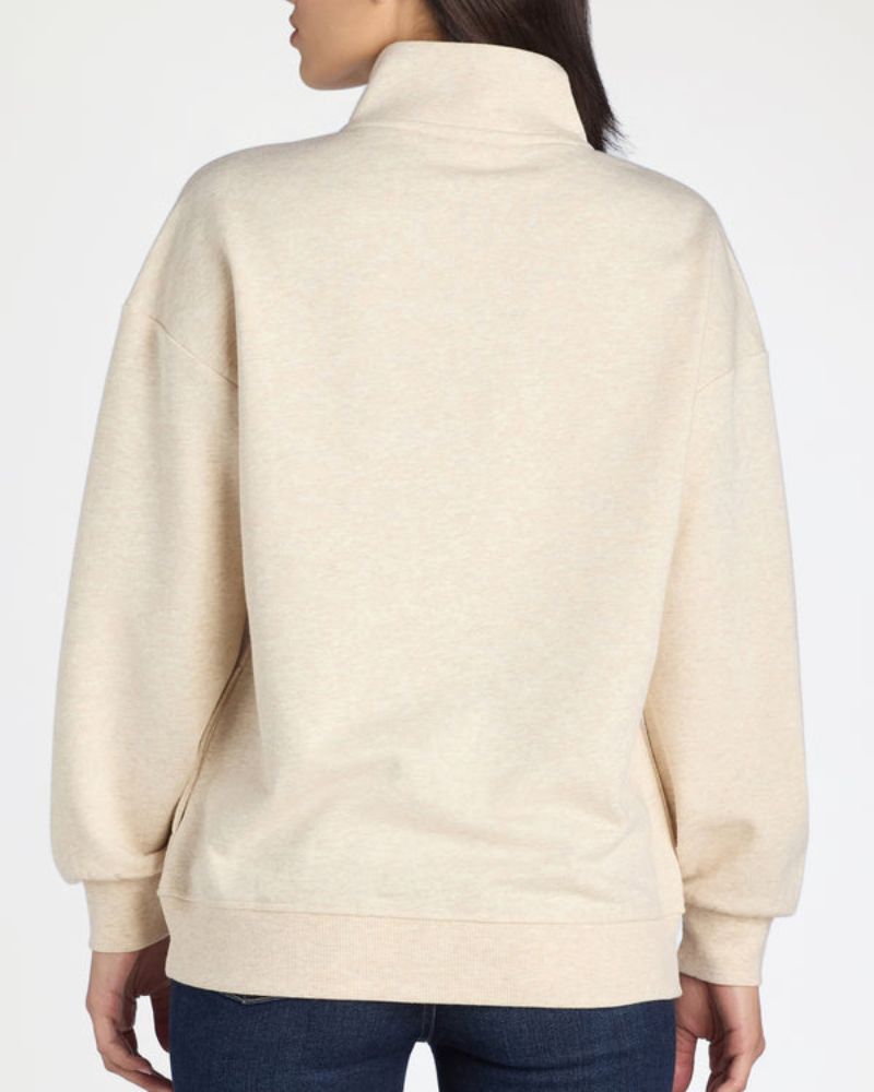 LOLIA - Neck Henley Pullover Sweatshirt