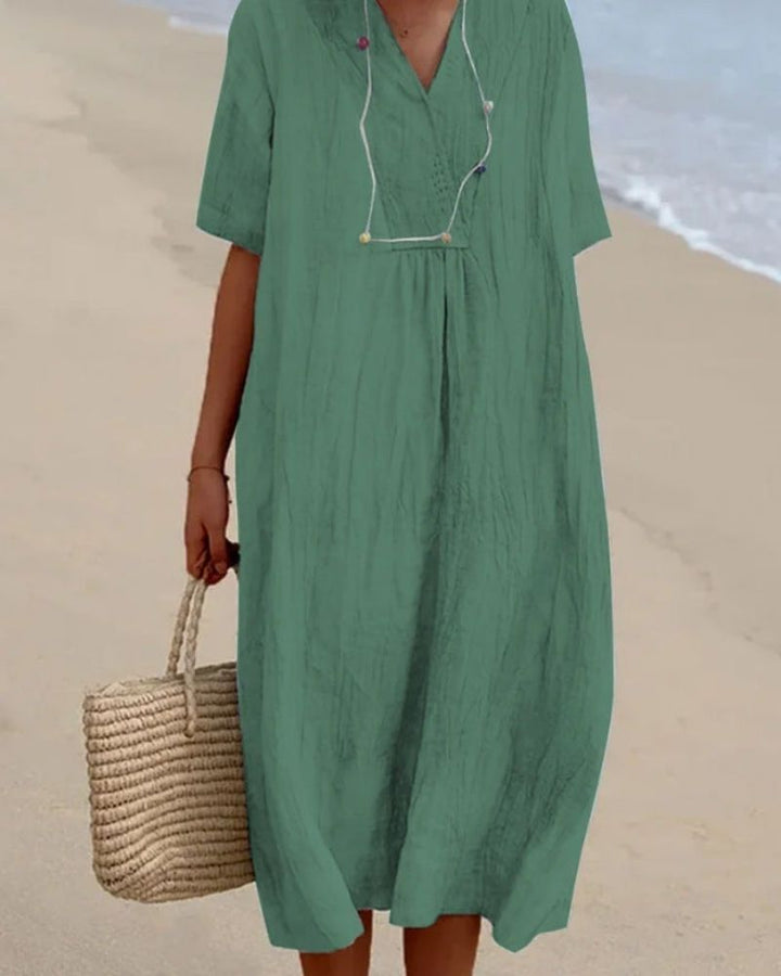 MYKA - BEACH LINEN DRESS