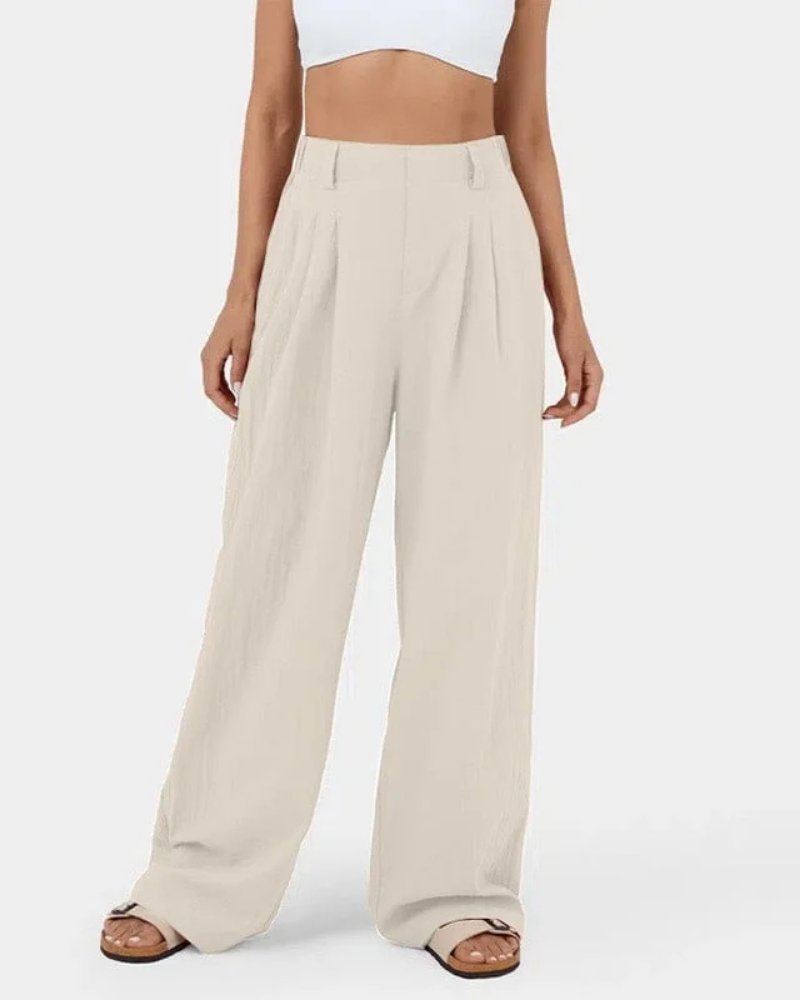 MOISO High Waisted Wide Leg Casual Pants