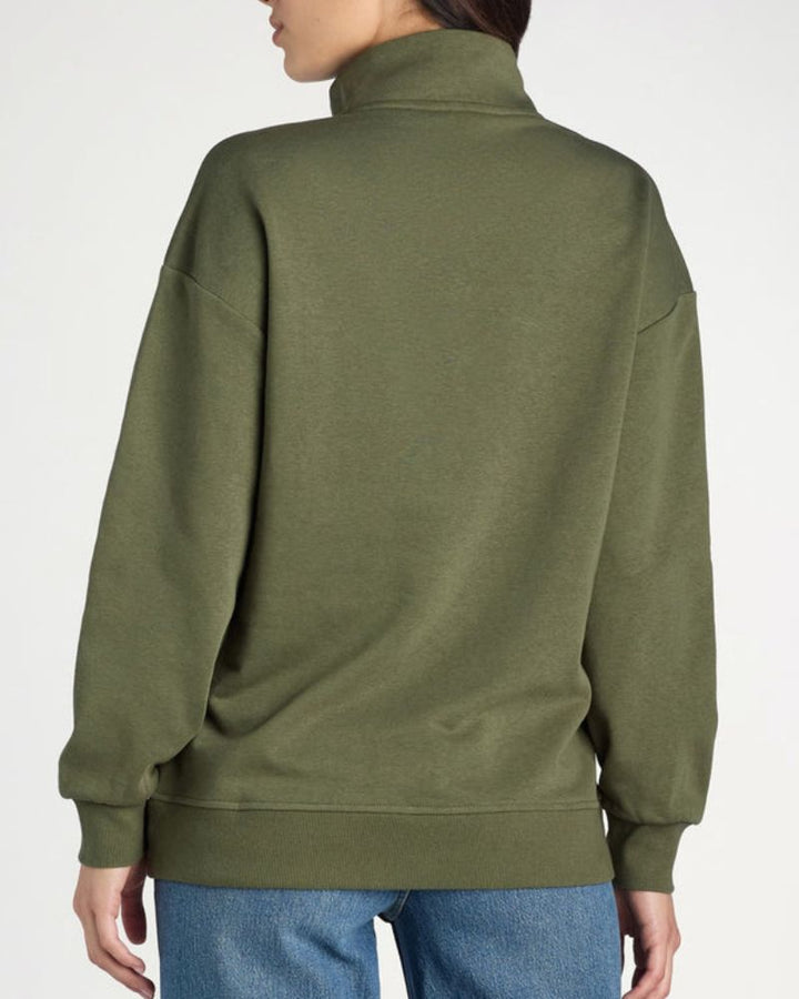 LOLIA - Neck Henley Pullover Sweatshirt