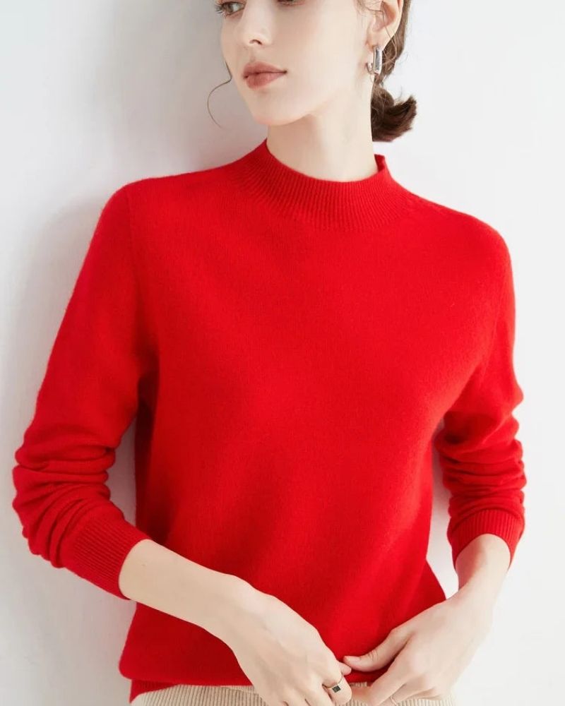 CARRIE - MOCK-NECK SWEATER