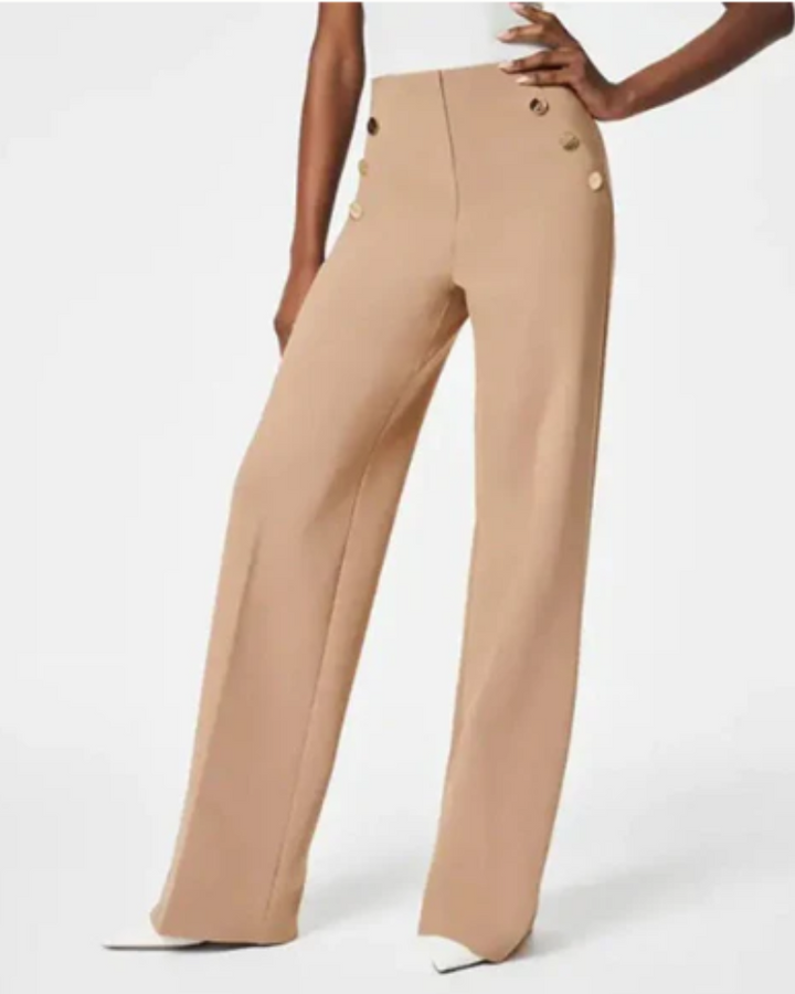 LEANA - HIGH STRETCH WIDE LEG TROUSERS