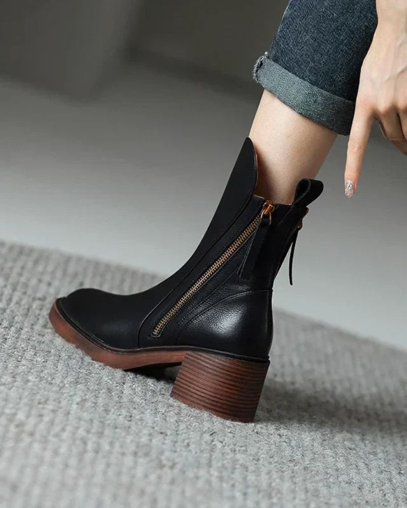 GARCIEL - Leather ankle boots