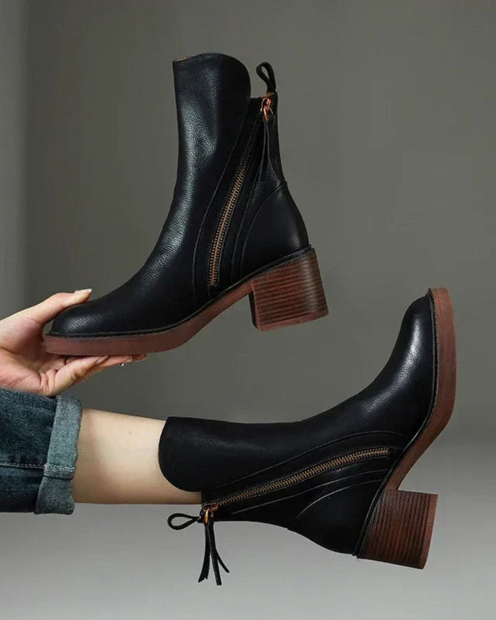 GARCIEL - Leather ankle boots