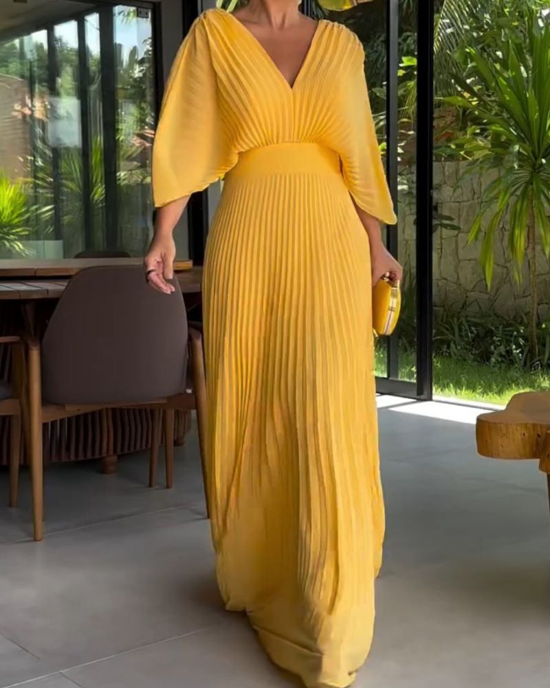 PUERTO - Floating Ribbed Maxi Dress