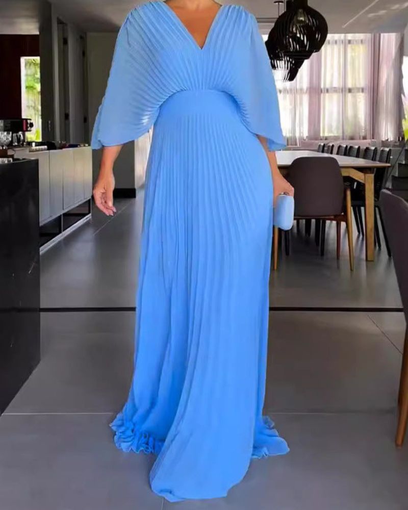 PUERTO - Floating Ribbed Maxi Dress