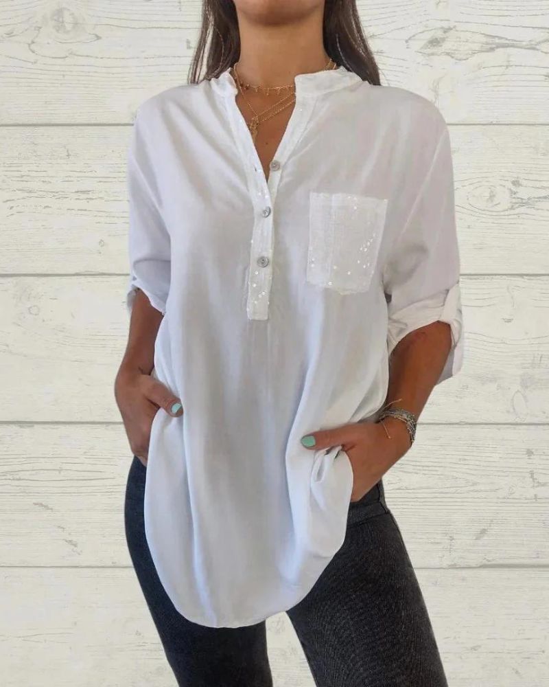 ELINE - V-neck classy shirt