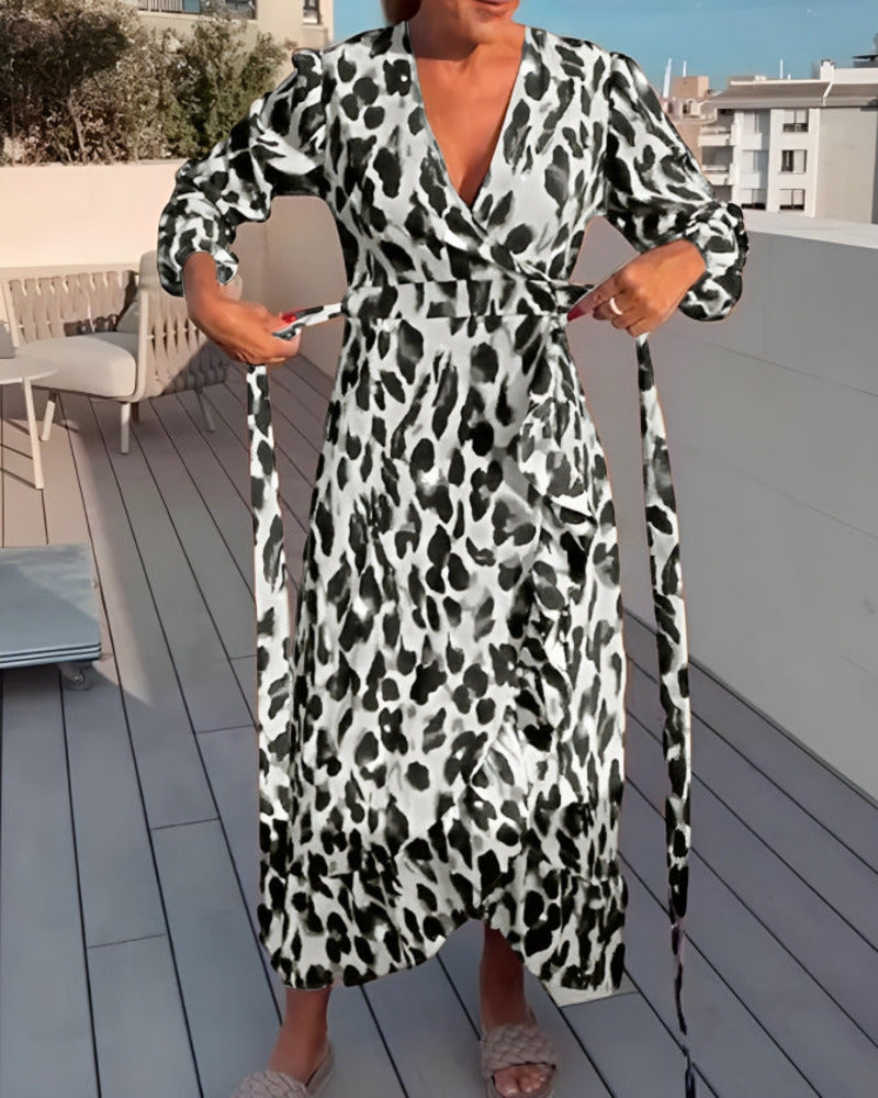 GUNDA - LEOPARD PRINT DRESS