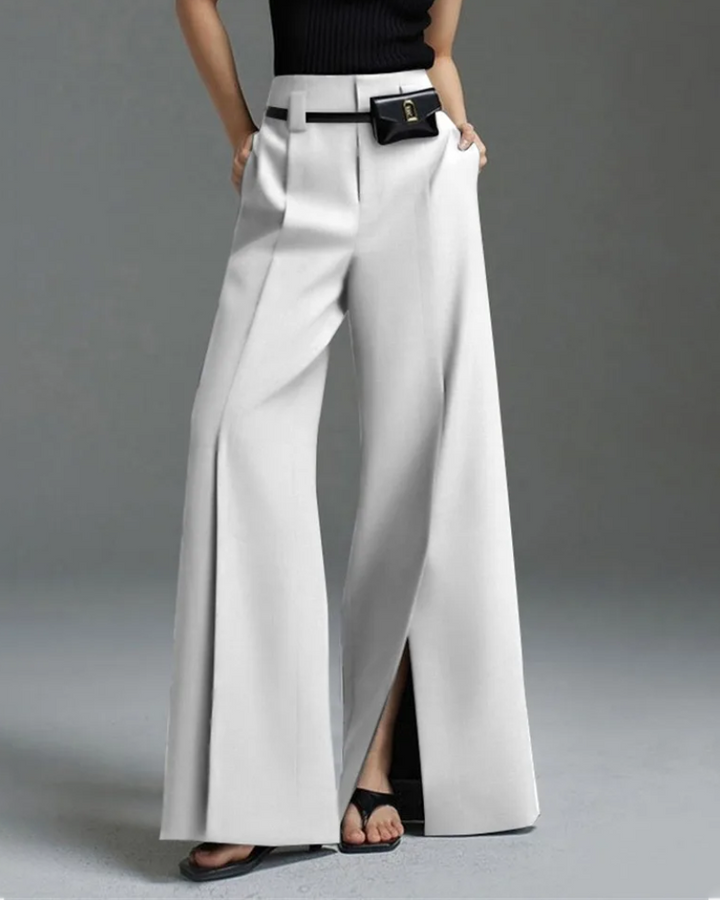 MAIANE - Casual Split-front Trousers