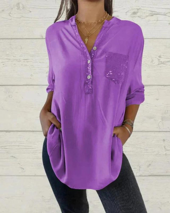 ELINE - V-neck classy shirt