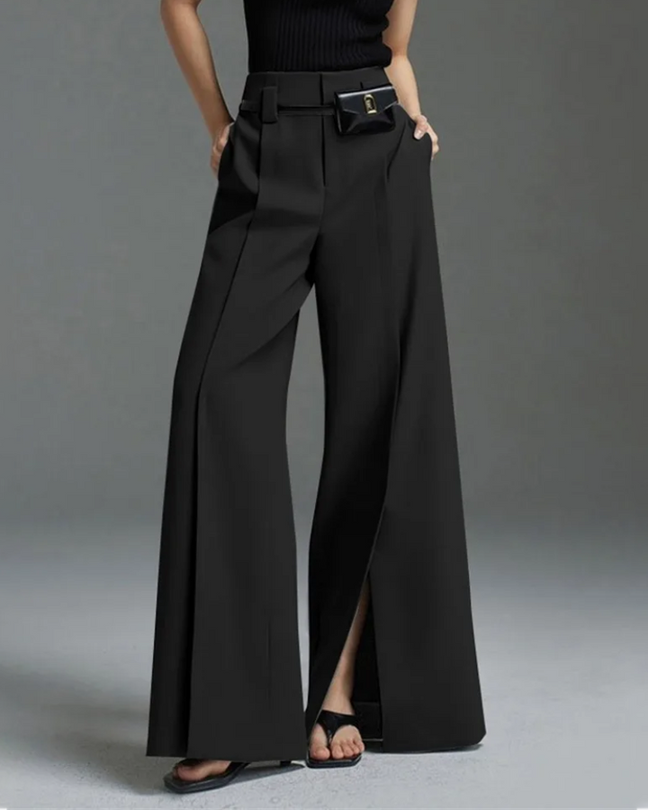 MAIANE - Casual Split-front Trousers