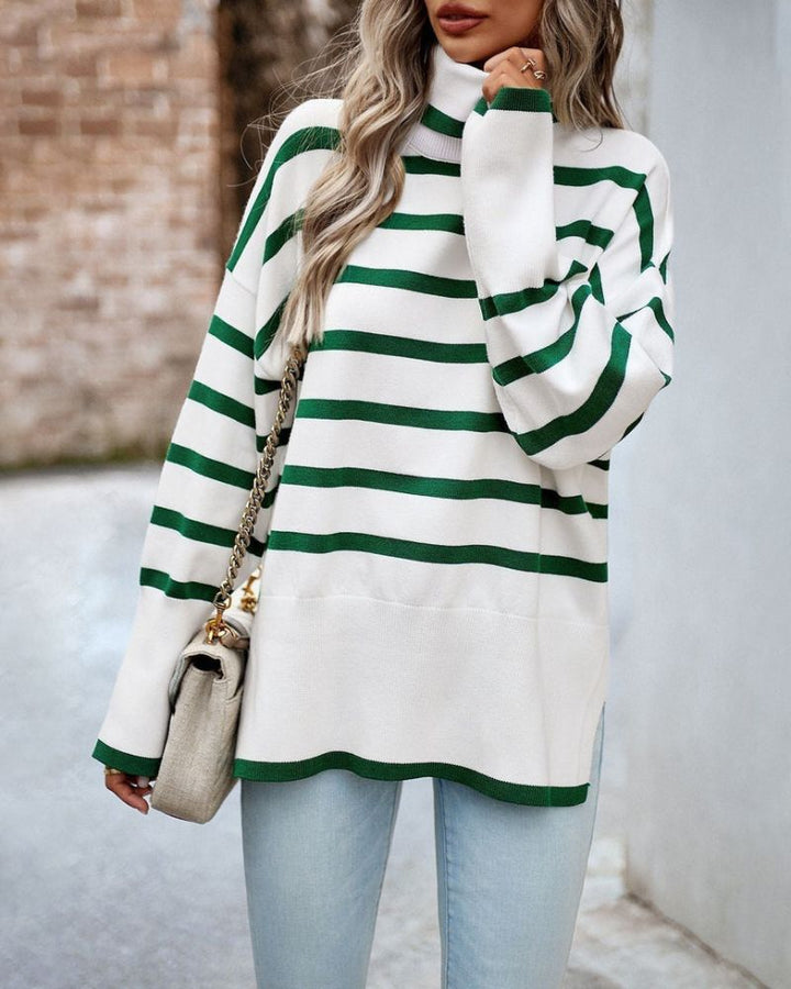 ADIEL - Striped turtleneck sweater