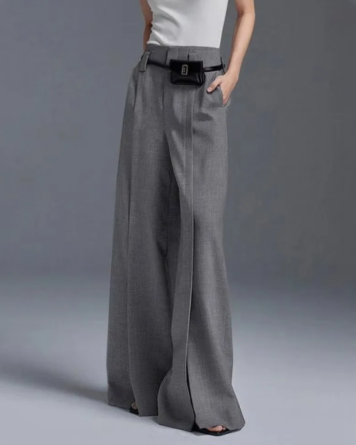 MAIANE - Casual Split-front Trousers