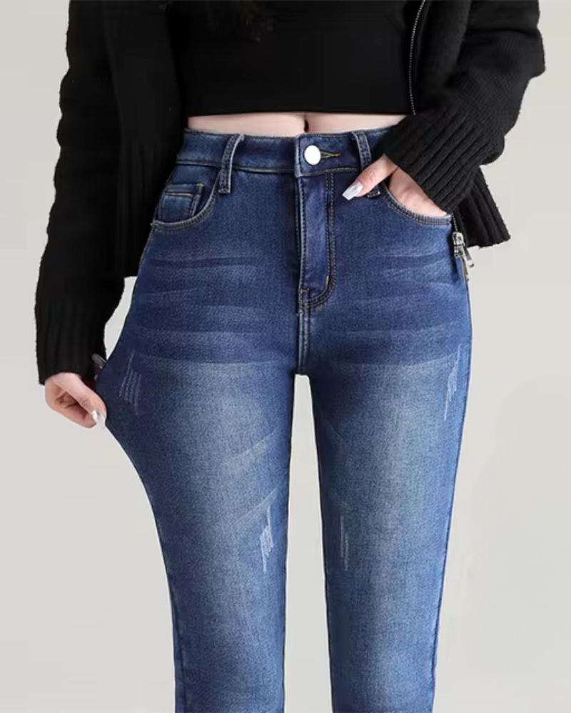 CLARIA - Fleece-lined jeans