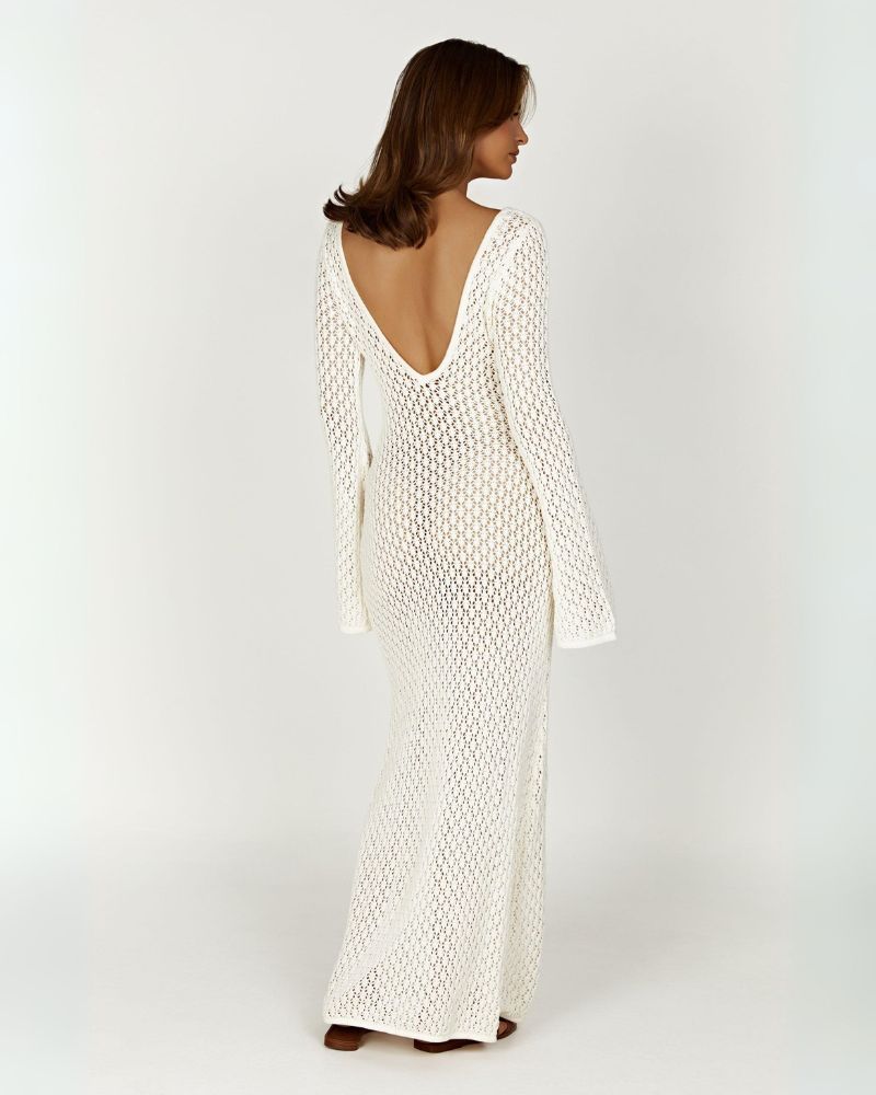 GIRA - KNITTED WHITE DRESS