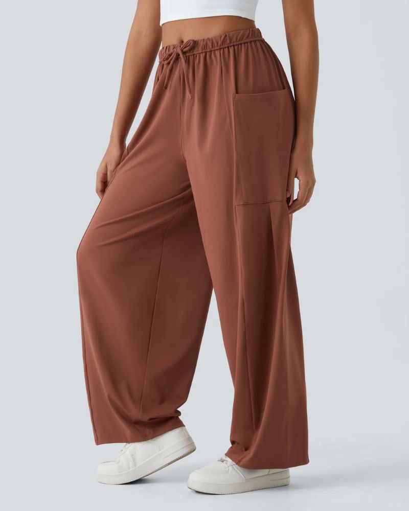 NEIRA - Palazzo Flowy Wide Leg Casual Pants