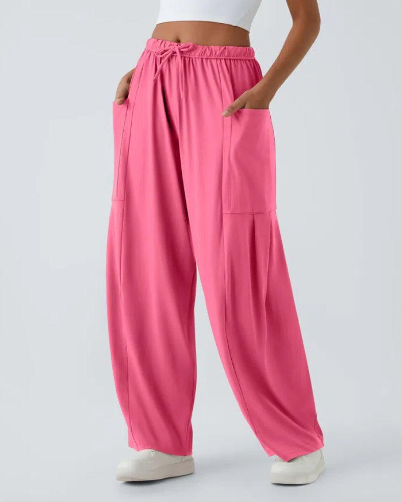 NEIRA - Palazzo Flowy Wide Leg Casual Pants