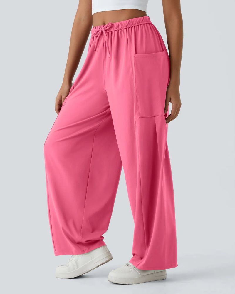 NEIRA - Palazzo Flowy Wide Leg Casual Pants