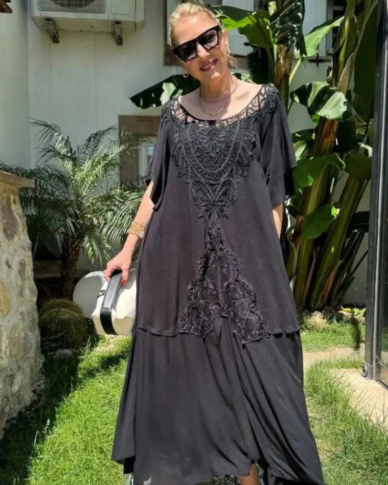 AILANA - EMBROIDERED DRESS