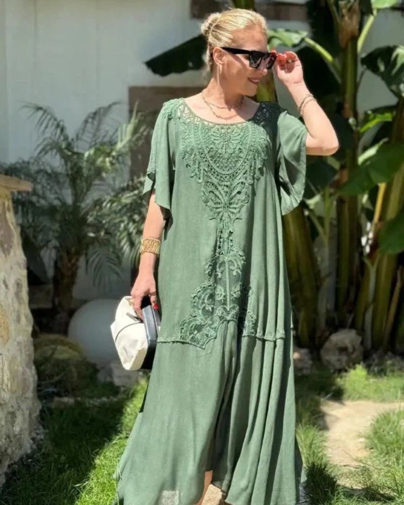 AILANA - EMBROIDERED DRESS