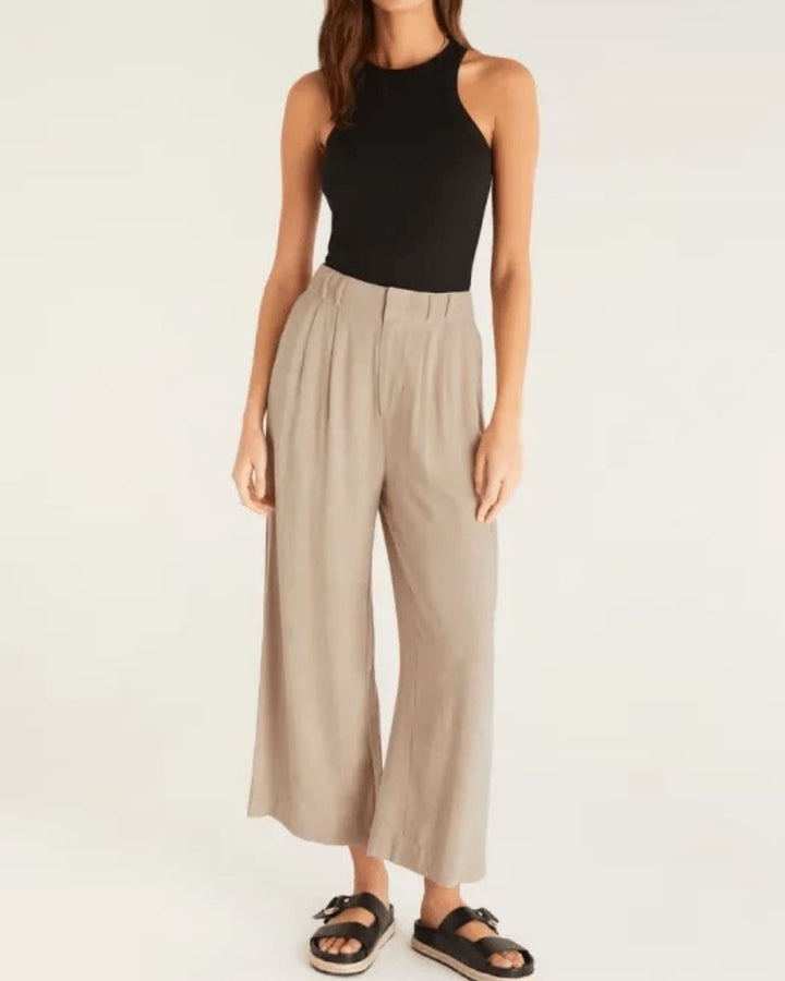 DEILA - CASUAL WIDE LEG TROUSERS