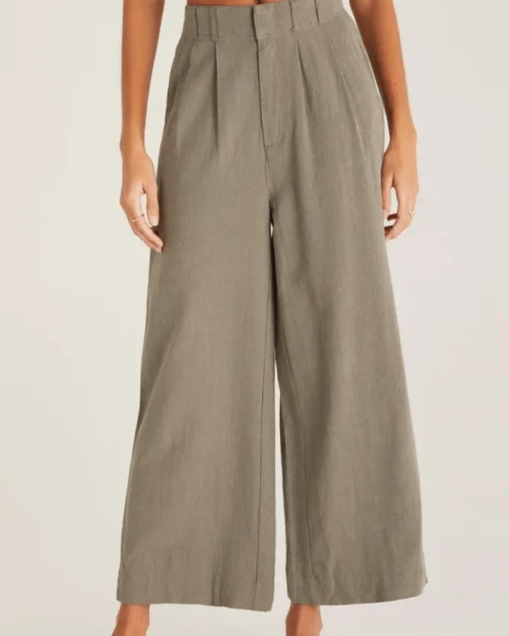 DEILA - CASUAL WIDE LEG TROUSERS