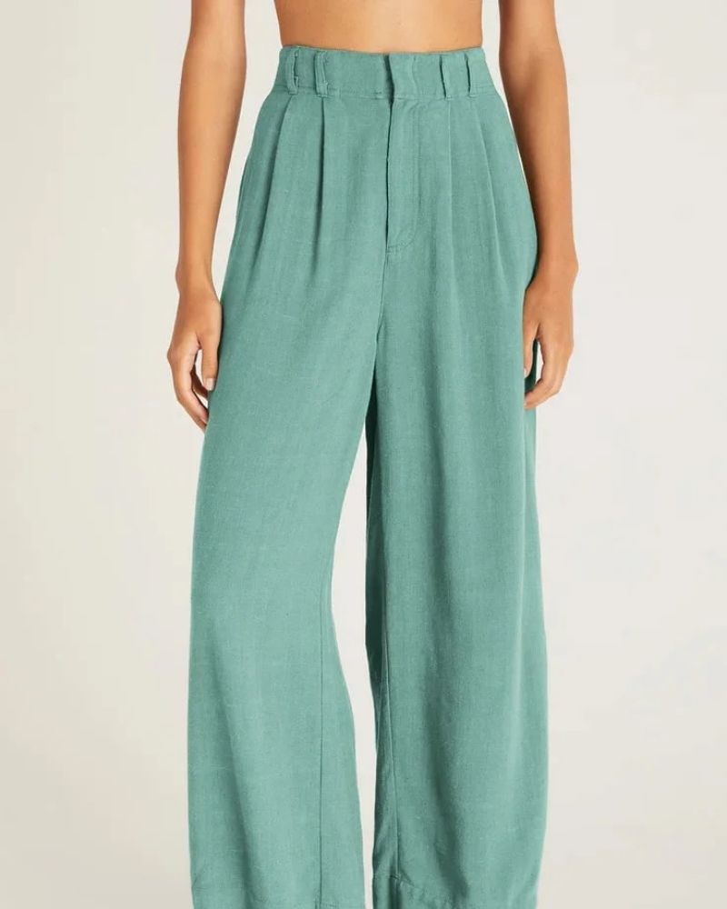 DEILA - CASUAL WIDE LEG TROUSERS