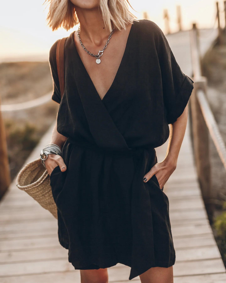 THE WILD - LINEN KIMONO DRESS