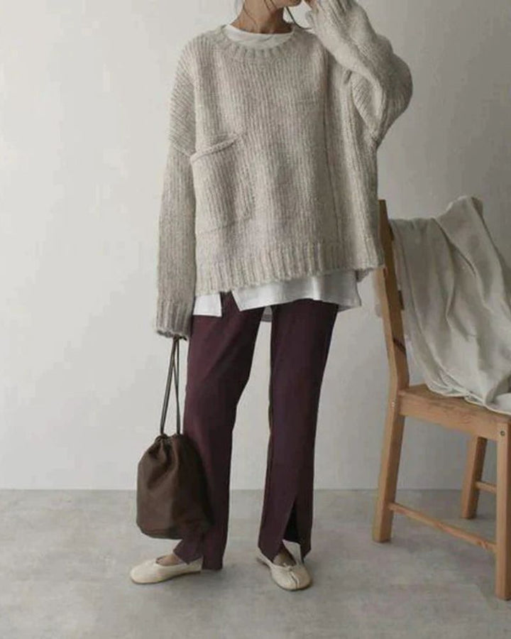 MAEVE - Oversized sweater with pocket front