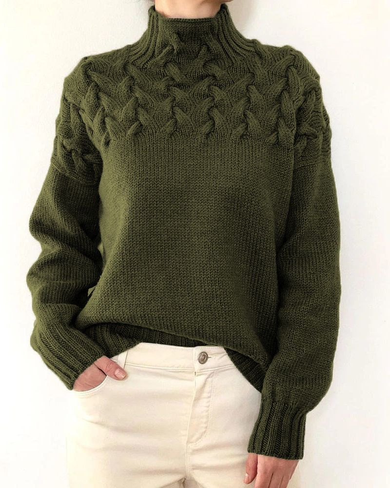 JUDIL - KNITTED TURTLENECK SWEATER