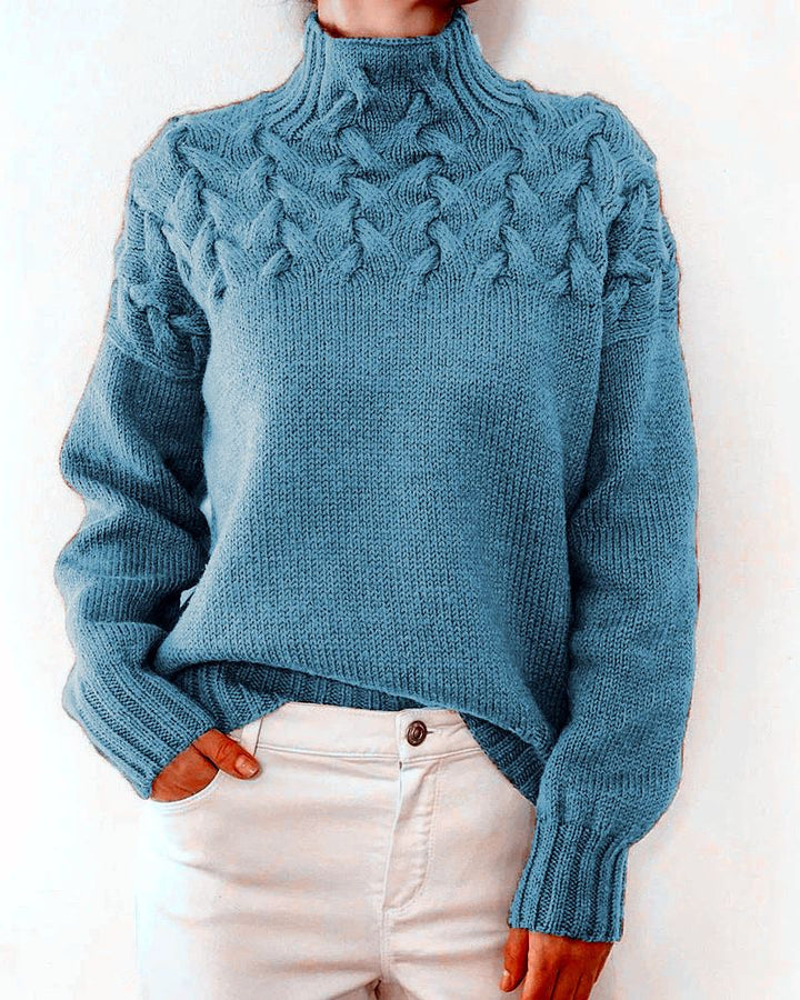 JUDIL - KNITTED TURTLENECK SWEATER