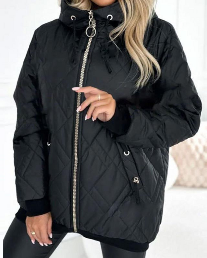 LESIA - STYLISH HOODED COAT