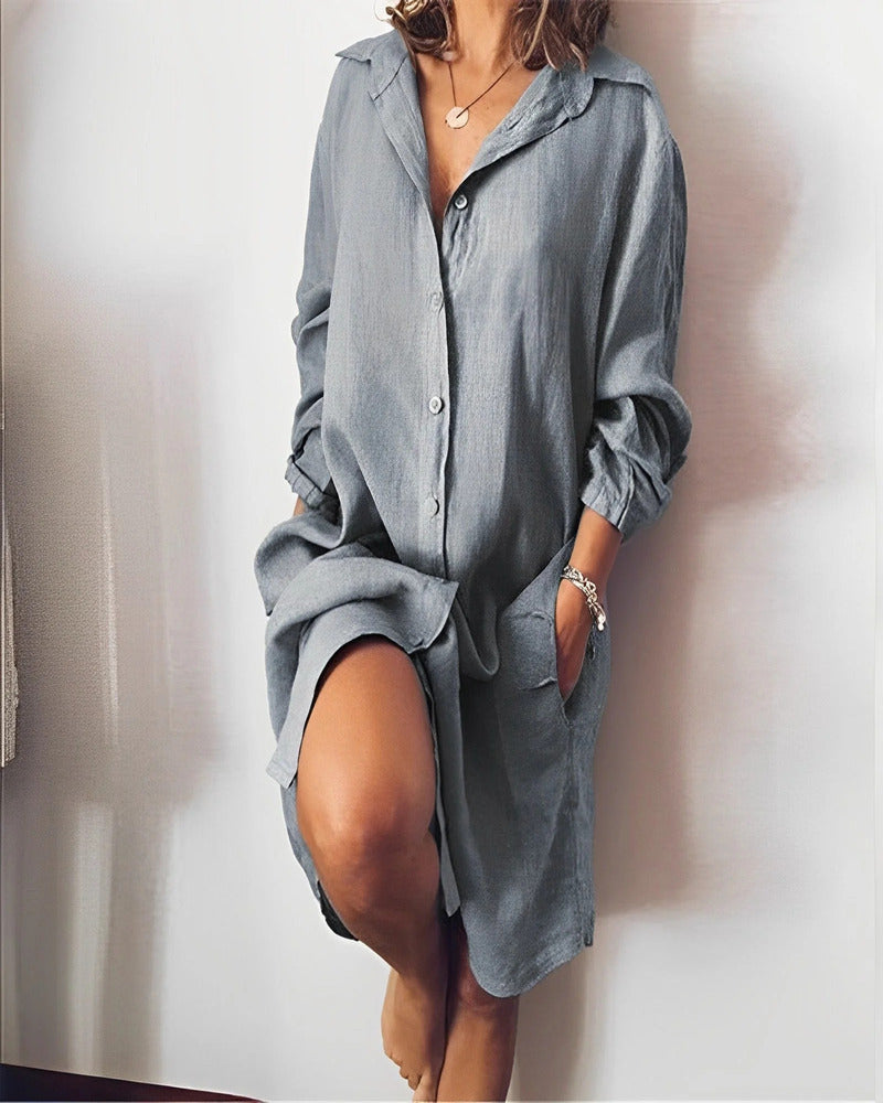 ESME - LONG SHIRT DRESS