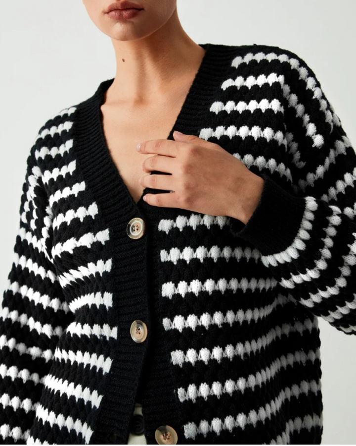 Unspoken Desire - Striped Cardigan