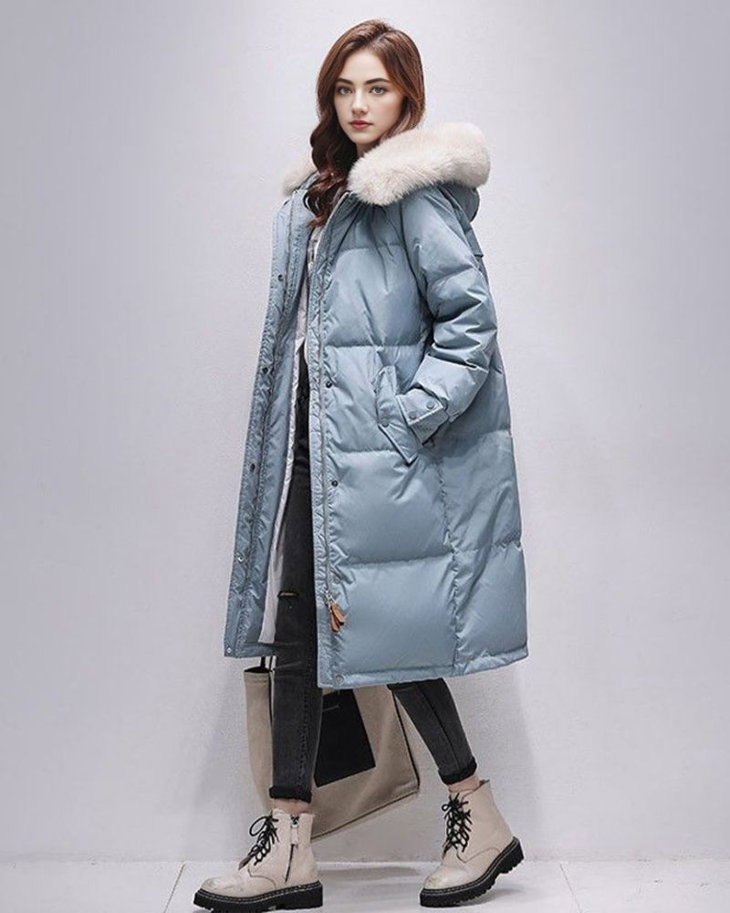 DORENA - Fur-hood Winter Coat