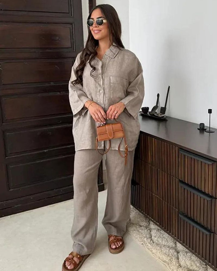 ADIRA - LINEN CO-ORD SET