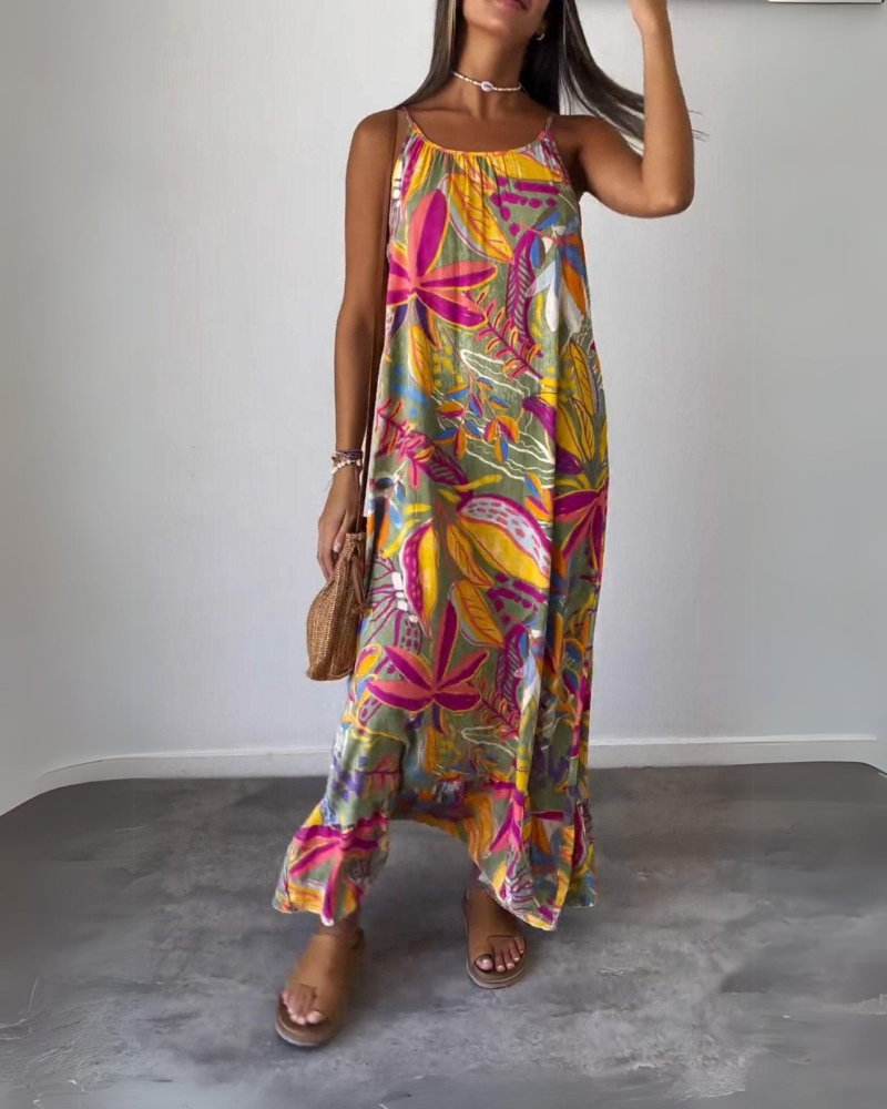 MERINA - Comfy Printed long dress