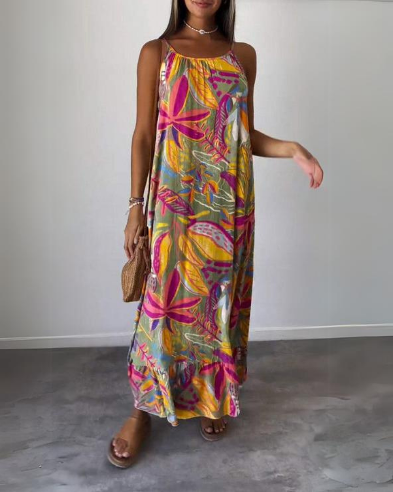 MERINA - Comfy Printed long dress