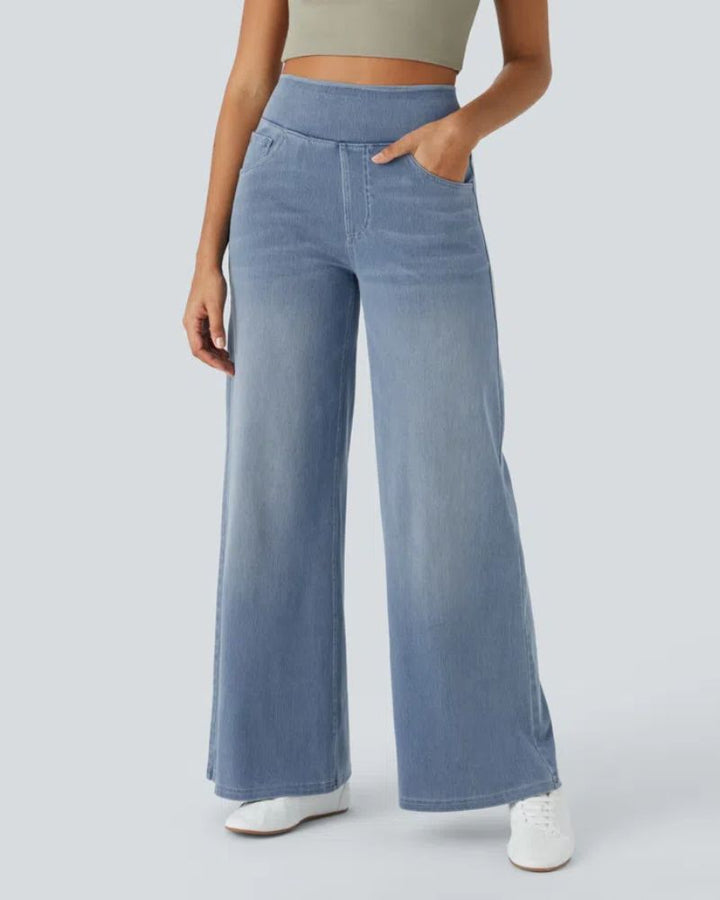 BAMIA - Super Stretch Wide Leg Jeans