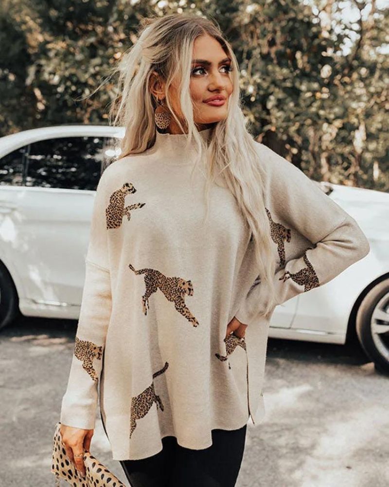 LEOPARD - COZY AND KIND RELAXED SWEATSHIRT