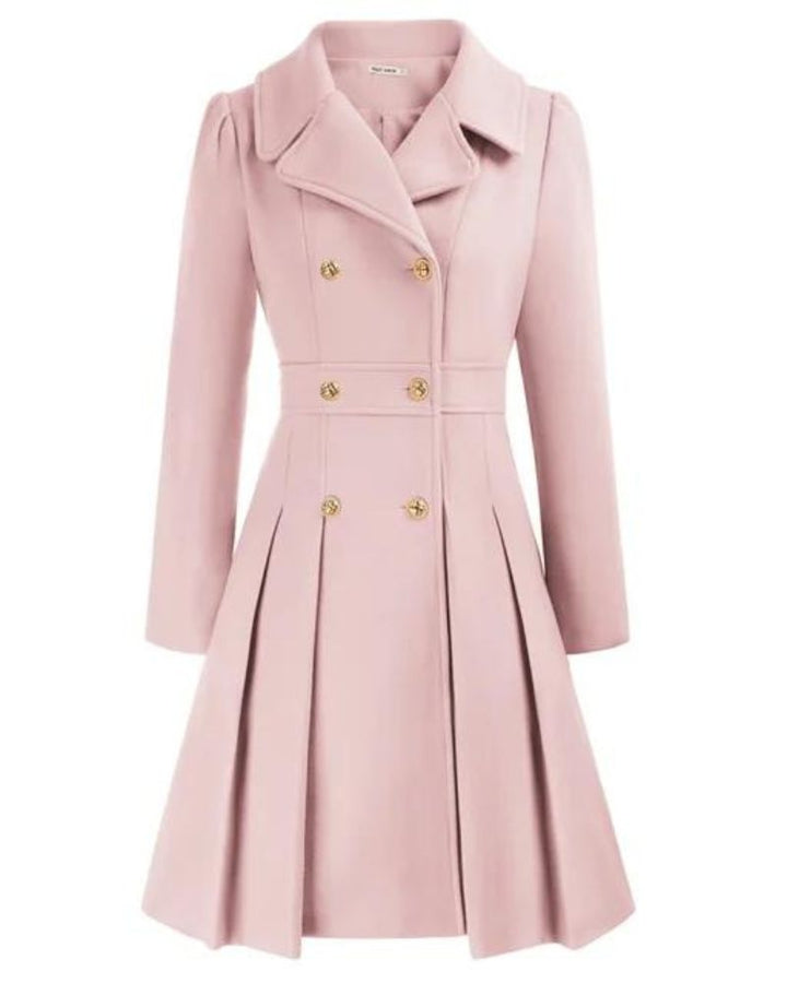 CARIS - PLEATED WOOL COAT